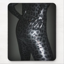 Metalic Leopard Zentai 3 Mousepad by MDKgraphics Metalic Leopard Zentai 3 Mousepad