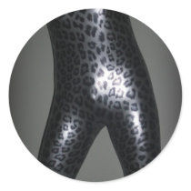 Metalic Leopard Zentai 4 Sticker by MDKgraphics Metalic Leopard Zentai 4 Sticker