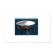 metalic ufo over water posters by 3D_Aircrew metalic ufo over water posters