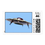 Metalic UFO Postage