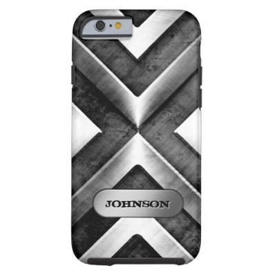Metallic Armor with Name Plate - Military Pattern Tough iPhone 6 Case