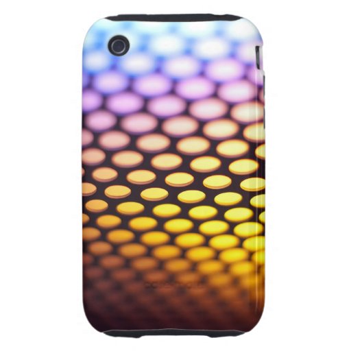 Metallic backlit shinny background tough iPhone 3 covers