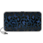 Metallic Blue Leopard Skin Speaker