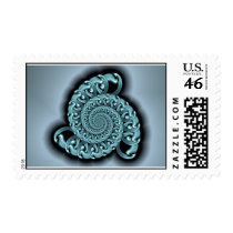 metallic blue postage by SophieLerlei metallic blue postage