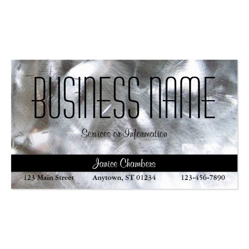 Metallic Business Card (front side)