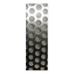 Metallic Circles Bookmark Business Card
