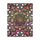 Metallic Crystal Mandala Postcard