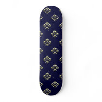 Metallic Fleur de lis (Gold) Skateboard Deck