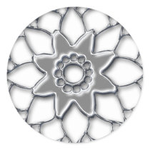 Metallic flower stickers 2