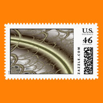 Metallic Fractal Design Stamp