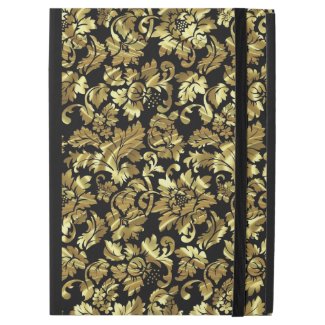 Metallic Gold And Black Vintage Damasks