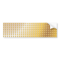 Metallic Gold Bumper Sticker
