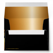 Metallic Gold Fancy Grunge Party envelope