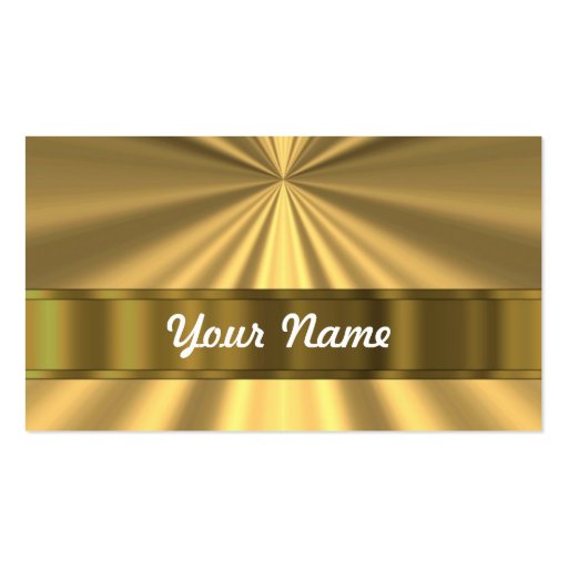 Metallic Gold looking Business Card