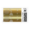 Metallic Gold RSVP postage by SweetRascal Metallic Gold RSVP postage