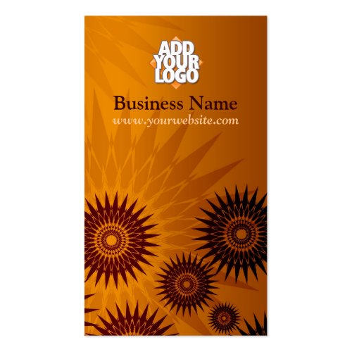 Metallic Golden Sunshines w/ Logo Business Card