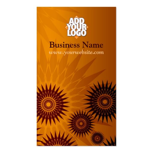 Metallic Golden Sunshines w/ Logo Business Card (back side)