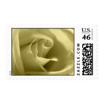 Metallic Golds Rose Wedding Postage