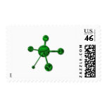 Metallic Green Molecule Postage