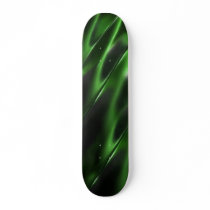 Metallic green skate boards