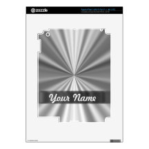 Metallic looking silver decal for iPad 3