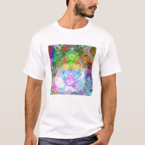 Metallic Mandelbrot 1c (t) t-shirts