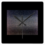 metallic microstructure wallclocks