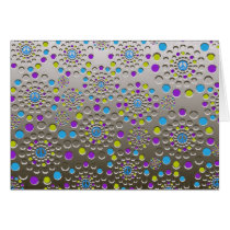 metallic peace cards