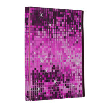 Metallic Pink Sequins Look-Disco Ball Pattern iPad Cases