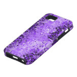 Metallic Purple Sequins Look DiscoMirrors Bling iPhone 5 Case