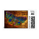 Metallic Rainbow Country Butterfly Stamp