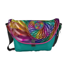 Metallic Rainbow Messenger Bag
