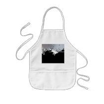 Metallic Splatter Background Apron