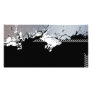 Metallic Splatter Background Customized Photo Card