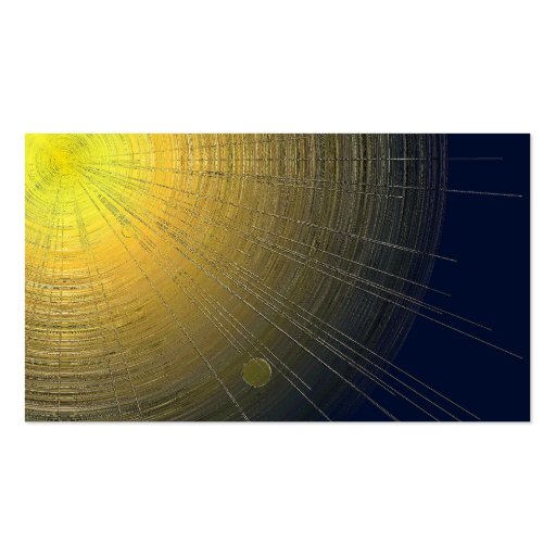 Metallic Sun Business Card (back side)