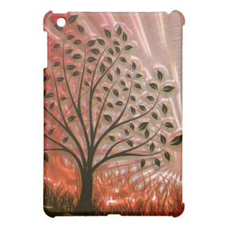 Metallic Sunset Tree In The Sun iPad Mini Covers