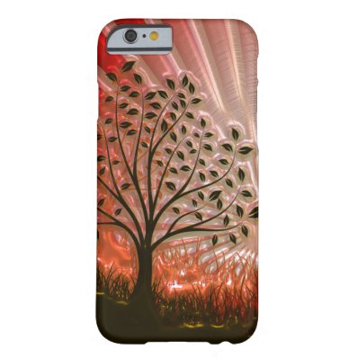 Metallic Sunset Tree In The Sun iPhone 6 Case