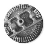 Metallic tool fridge magnet