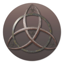Metallic Trinity Celtic Knot stickers