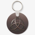 Metallic Trinity Knot keychains by packratgraphics Metallic Trinity Knot keychains