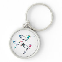 Metallic Tropical Hummingbird Key Chain