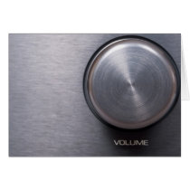 Metallic Volume Knob Greeting Cards