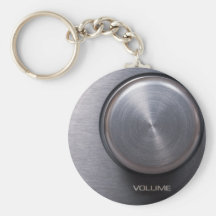Metallic Volume Knob Key Chains