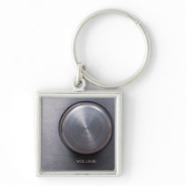Metallic Volume Knob Keychains