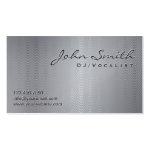 Metallic Wave Patterns DJ Music Business Card