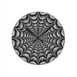 Metallic Web Wall Clock