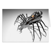 metalline araneid greeting cards