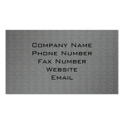 Metallurgy Style1 Business Card (back side)