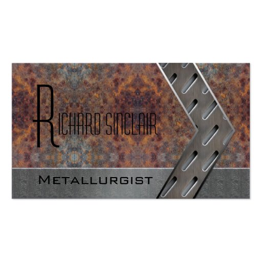 Metallurgy Style1 Business Card (front side)