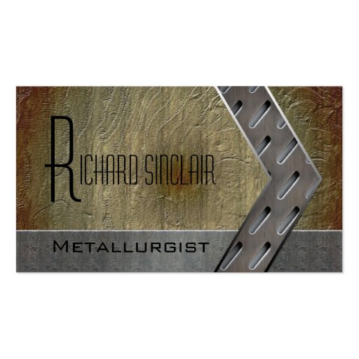 Metallurgy Style3 Business Card Template (front side)
